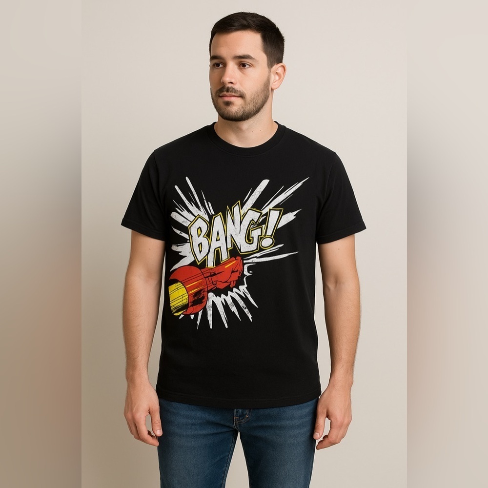 Marvel “BANG!” Comic Graphic T-Shirt – Size M